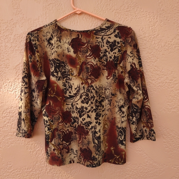Women Cardicci 3/4" Long Sleeves Medium Size - Picture 5 of 11